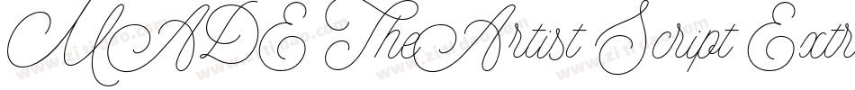 MADE TheArtist Script Extras字体转换